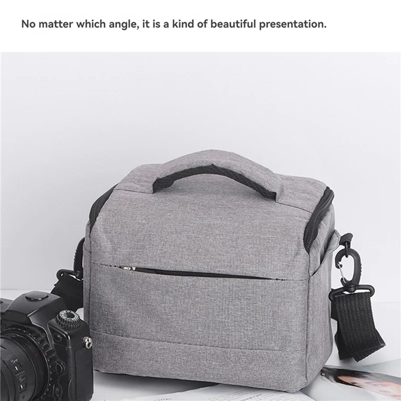 ABZW 2X لـ HY300 HY320 حقيبة بروجيكتور حافظة كاميرا مقاومة للصدمات حقيبة حمل للسفر تخزين لأجهزة العرض رمادي