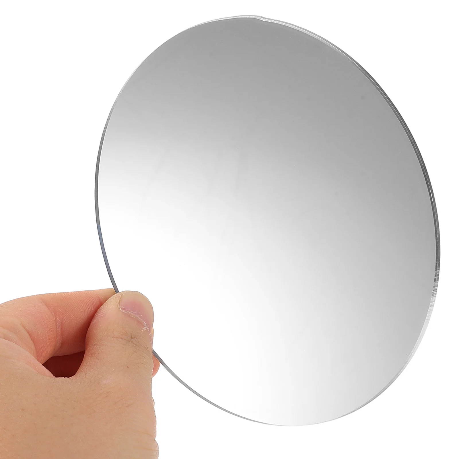 Feuilles de miroir en acrylique de remplacement pour miroir de maquillage, petits miroirs ronds transparents pour bricolage, cosmétiques, artisanat, vanité de voyage, 4 pièces