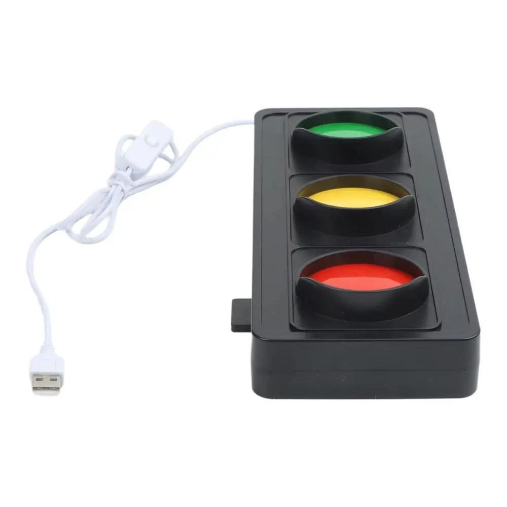 USB Powered Traffic Signal Light LED Desktop Sign LED Traffic Light Traffic Light Shaped Simulation Busy Light Indicator