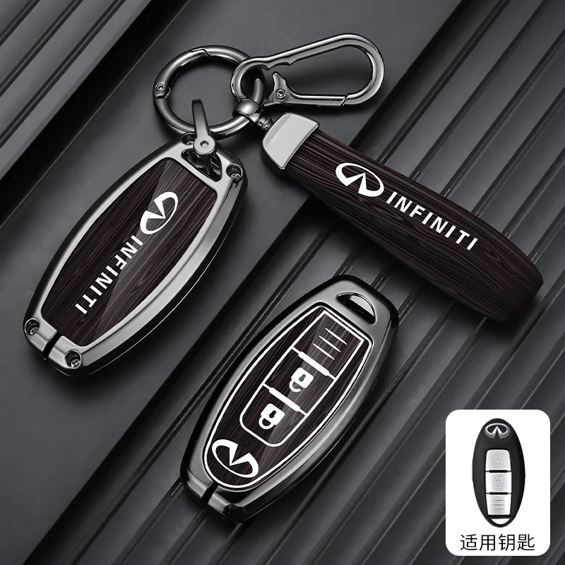 Zinc Alloy Car Key Case Cover Smart Remote Shell For Infiniti Q50 Q60 Q70 QX50 QX60 QX70 G25 EX FX JX35 FX25 FX35 EX35 FX37 JX35