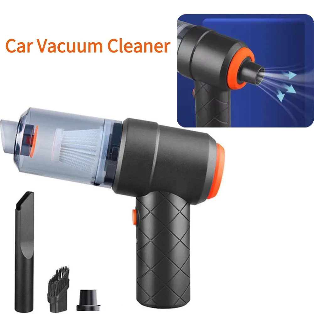 120W High Power Wireless Vacuum Cleaner Dual Use for Home and Car Powerful Vacuum Cleaner Handheld Charging Dust Blower