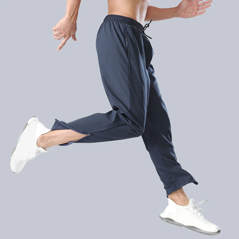 Gym Pants Men Breathable Loose white Running Sport Pants Training Gym Pants Sportswear Elastic Trousers Men Gym Joggers Jogging