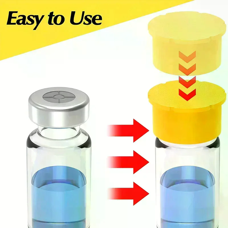 12Pcs Removable Caps For 3ml/5ml Insulin Bottles Glass Vials Leakproof Dustproof Lids For Laboratory Scientific Sample Storage