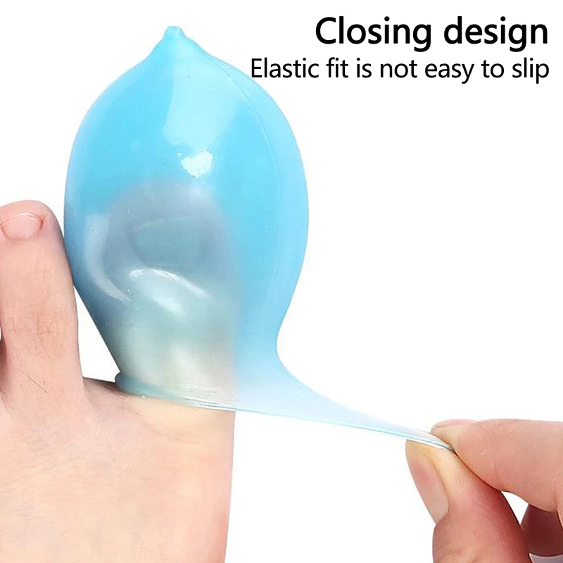 1 pair S/L TPE Elasticity Toe Protector Toe Tube Protector Anti-Friction Prevents Blisters Breathable Toes Covers Foot Care Tool