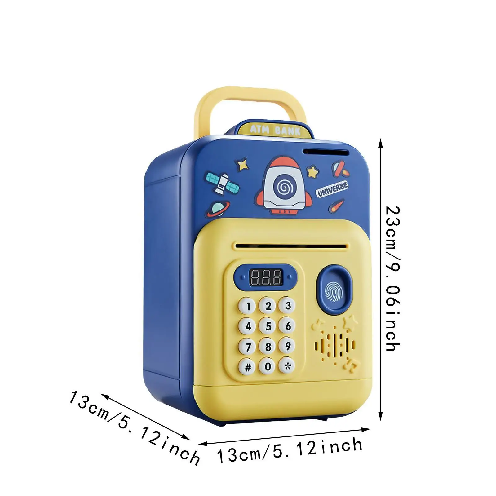 Hucha ATM para niños, hucha electrónica, dinero de desplazamiento automático, elegante caja de dinero para edades de 3 4 5 6 7 8 años, regalo para niños