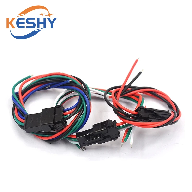 5Pairs 20CM 30CM 40CM JST SM 2P 3P 4P Plug Socket Male to Female Wire Connector LED Strips Lamp Driver Connectors Quick Adapter