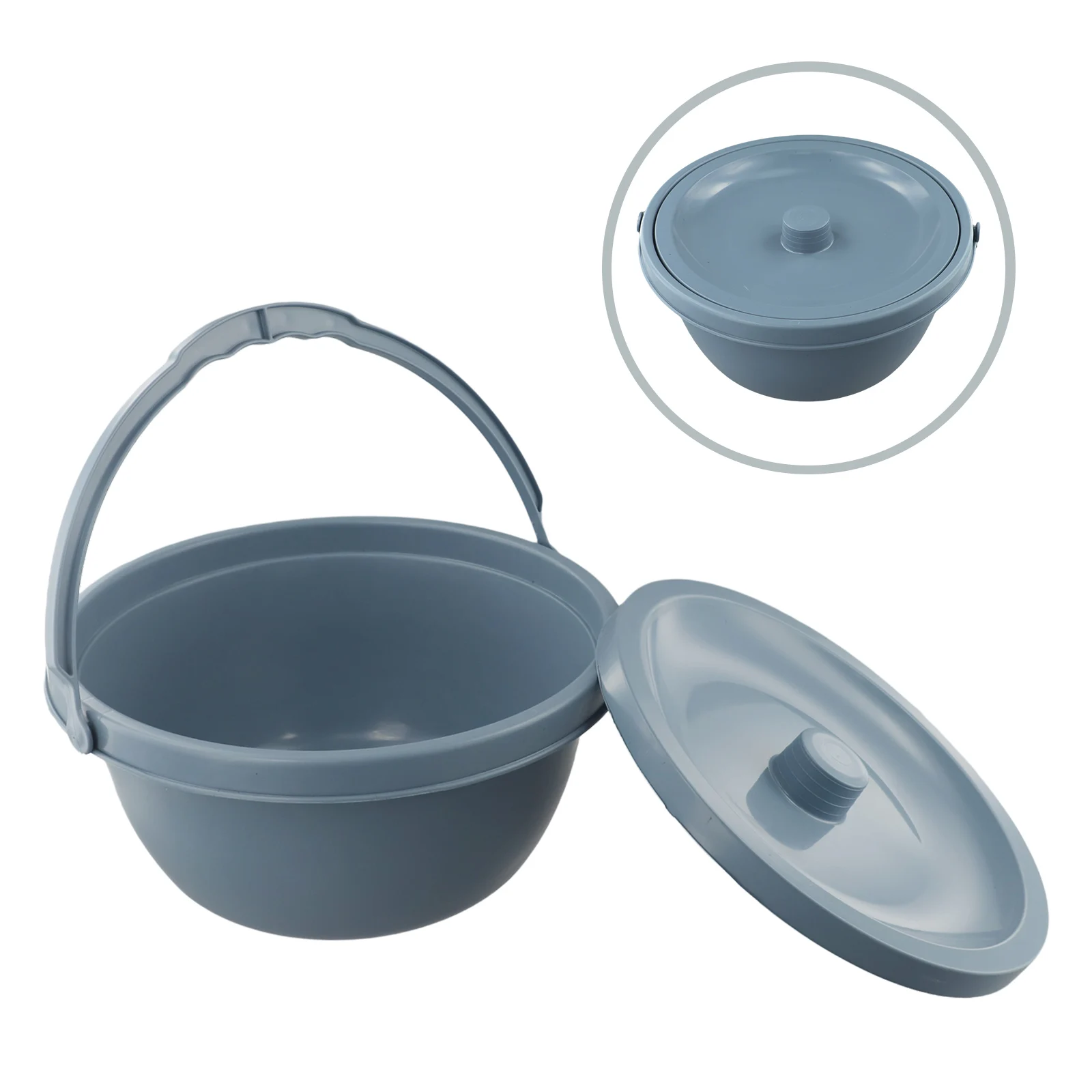 

Chamber Pot Handle As Shown Spittoon With Handle Convenient To Use Easy To Clean PVC Material Strong And Stable