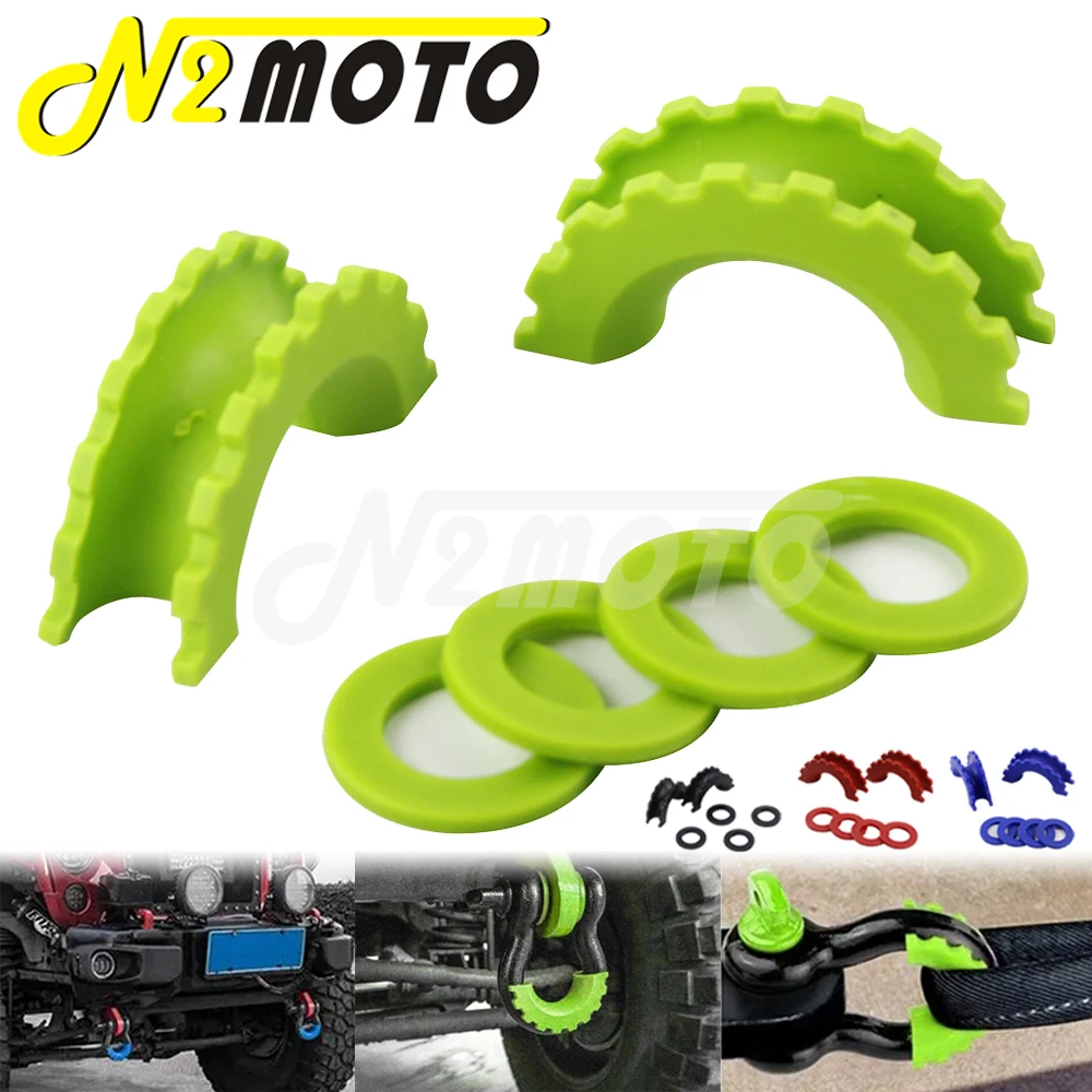 Car Offroad Truck Auto SUV ATV Racing Towing Part Standard Bow Shackle D-ring 5/8 Shackles Cover Isolator Anti Rattle Protector