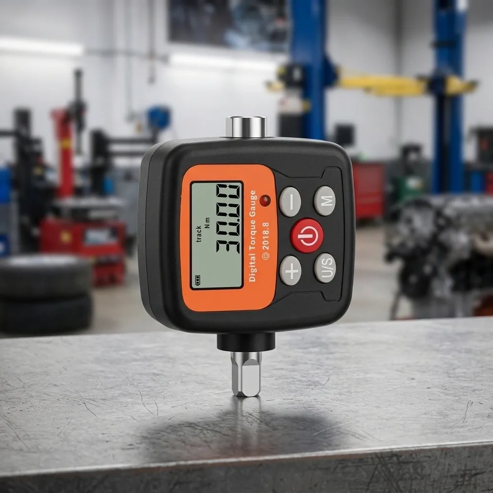Digital Torque Adapter Kit 1/4 3/8 1/2 inch for Engine Maintenance Torque Testing 0.9-340 Nm Range Metal Plastic Build