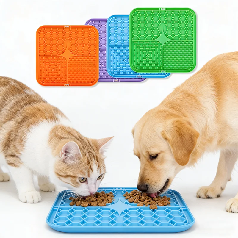 Pet Supplies Is Food - بساط سيليكون للحيوانات الأليفة لتناول الطعام