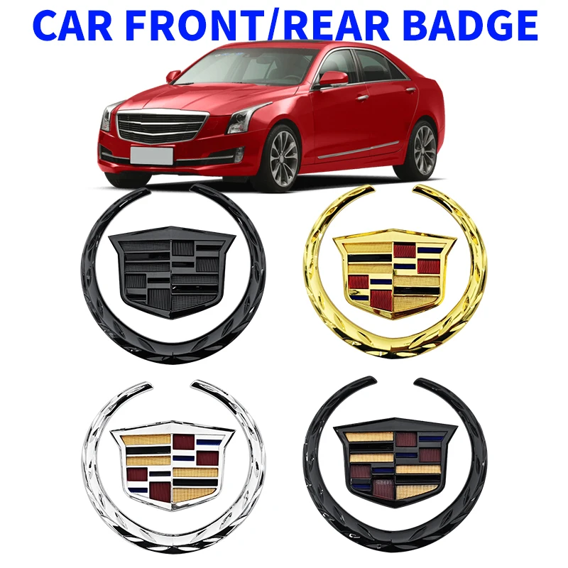 

Эмблема ABS (1 шт.) для Cadillac: наклейка на переднюю решетку, значок на задний багажник, декоративные наклейки для экстерьера автомобиля (SRX, ATS, XTS)