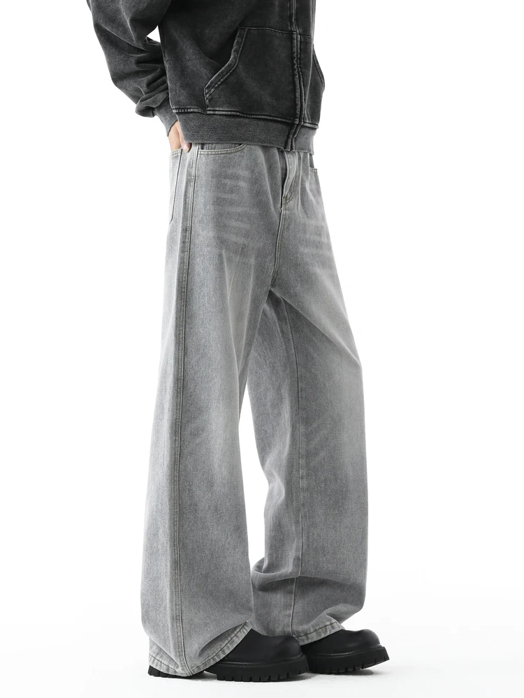 

Винтажные мужские джинсы Waed e ey, весенне-осенние свободные прямые брюки American High Street Cleanfit, молодежная повседневная одежда