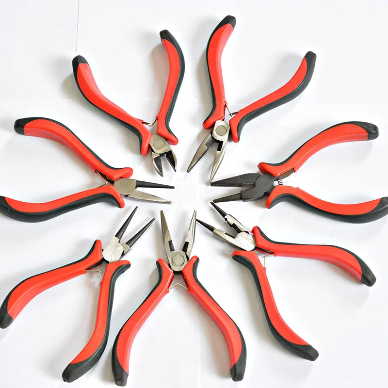 Jewelry Pliers Tool & Equipment Red handle for Crafting Making Tool Beadwork Repair Beading Making Needlework DIY