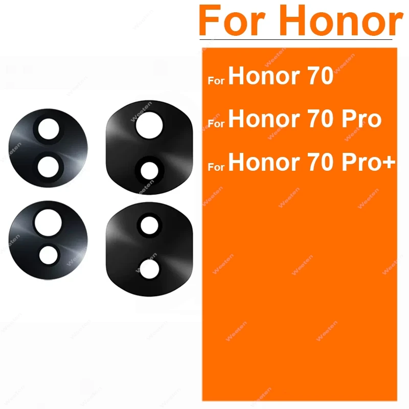 Rear Camera Lens Glass For Honor 70 / 70 Pro/ 70 Pro+ Plus Back Camera Glass Lens with Adhesive Sticker Replacement Repair Parts