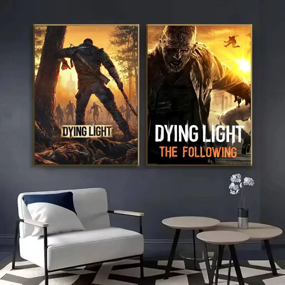 Game D-Dying L-Light Poster Waterproof Sticky Wall Art Print For Bedroom Living Room Hallway Bar Home Decor