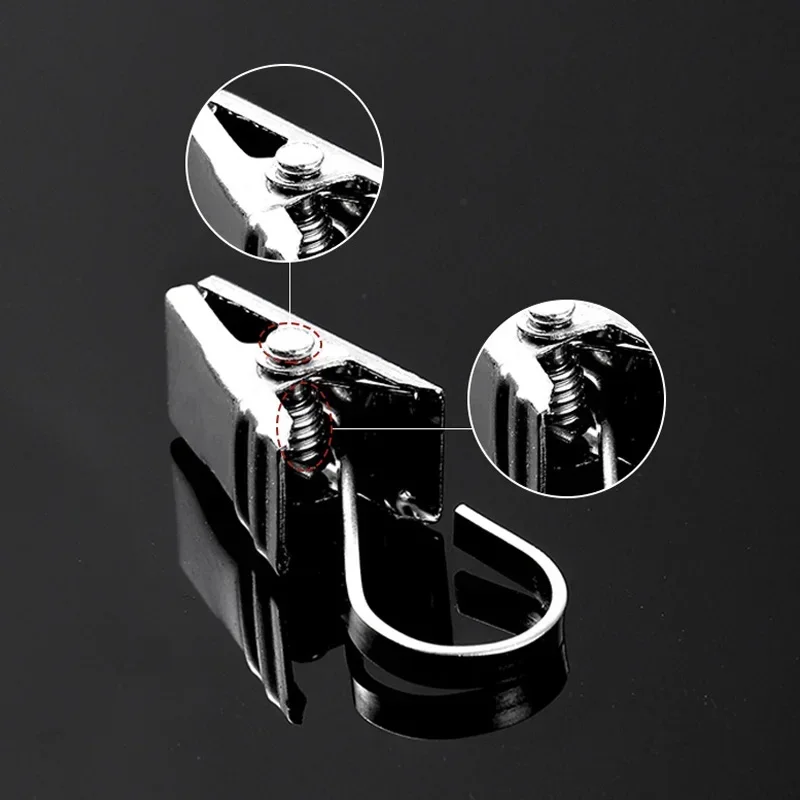 vvocci Durable Clips with Hook Sturdy and Stainless Steel 20pcs Curtain Window Curtain Hook Clips Home Curtain Decor Accessories