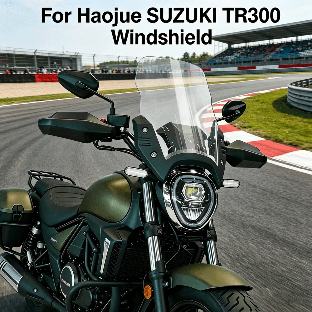 

For Suzuki TR300 Windshield Modification widened and raised front Sun Visor Deflector Accessories Modification parts dust-proof