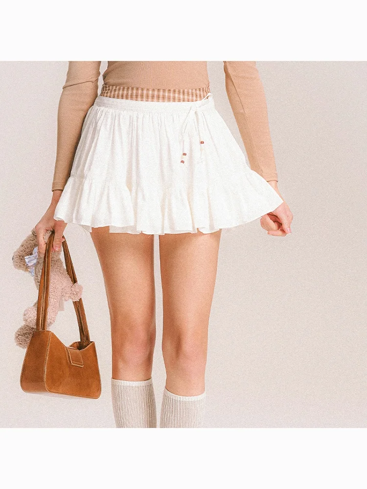 

American Sle Retro High Waist Slimming A-Line Skirt Women's Faionable Versatile f-length Summer New Arrival Cotton Cak...