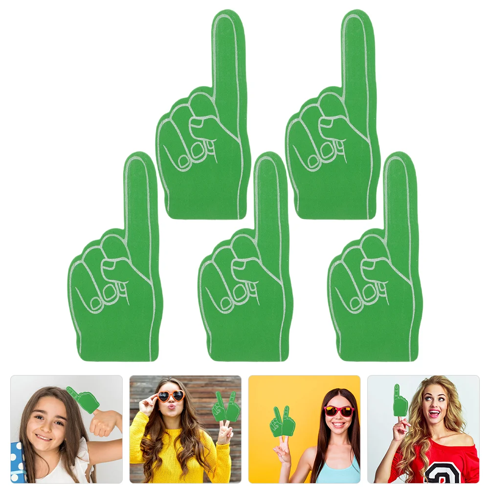 

5 Pcs Cheering Clapper Foam Finger Cheerleading Portable Fan Noisemaker Toys Stuff Small for Sporting Events