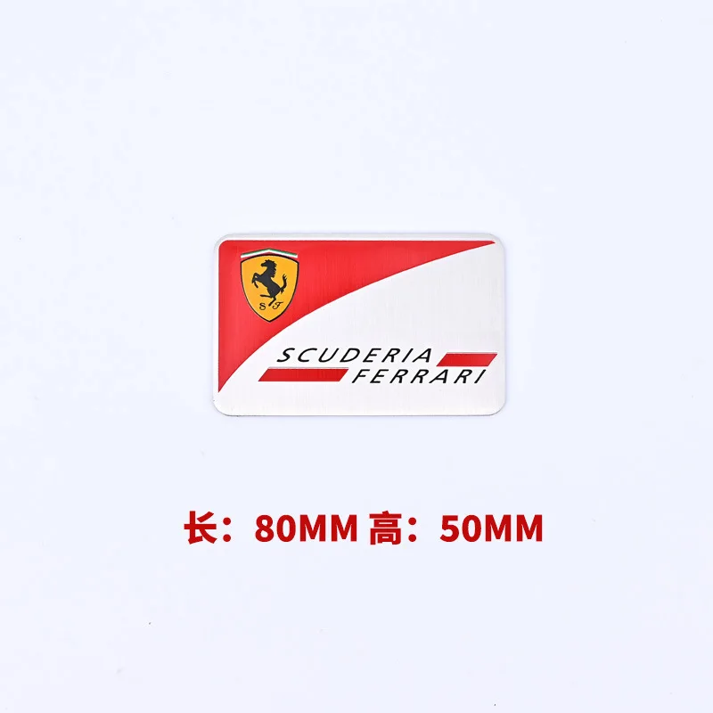 ثلاثية الأبعاد الألومنيوم السيارات شارة ملصق الجسم جذع نافذة الديكور ملصق مائي لفيراري فرح حمار شعار تعديل السيارات الملحقات #4