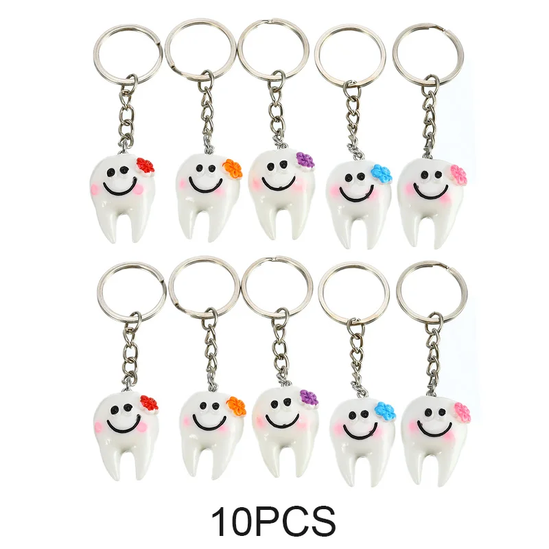 Dental Tooth Shape Model Simulation Keychain, Cute Gift
