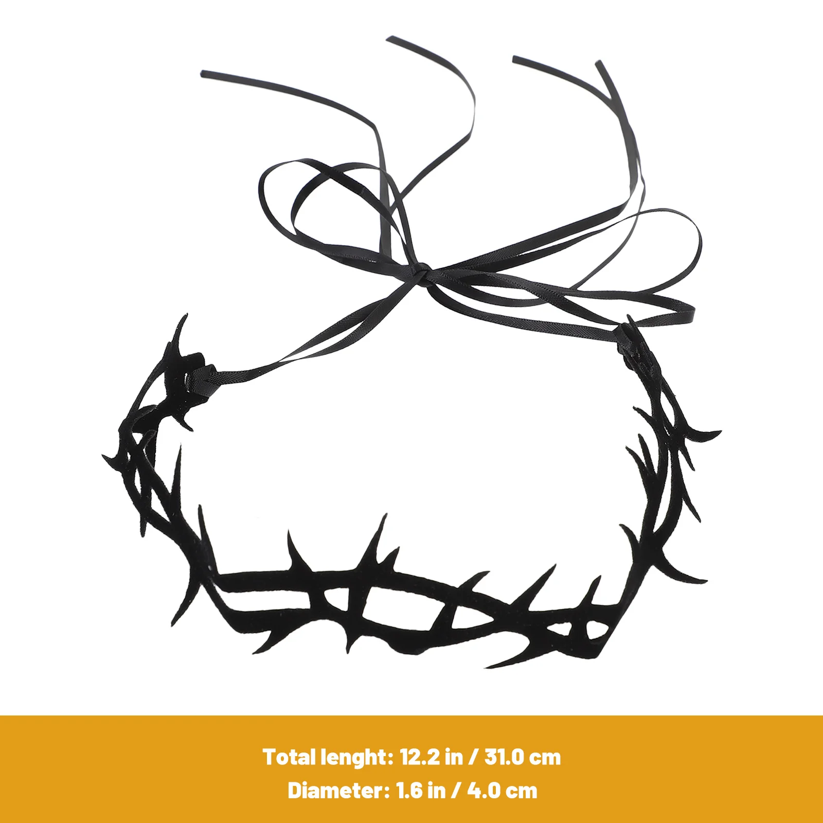 Collier de sorcière ras du cou Style gothique, mascarade d'épine pour femmes, accessoires de Costume d'halloween noirs, colliers de fête de vacances