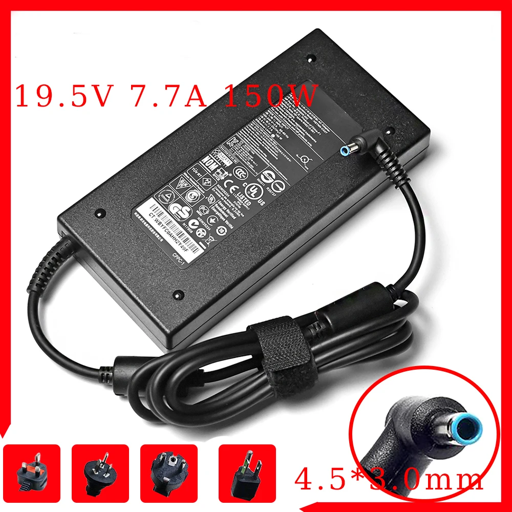 

19.5V 7.7A 150W Laptop charger For HP Pavilion Gaming 15 15-CX0020CA 17 17-AN001CA TPN-CA11 TPN-DA09 TPN-DA03 ZBOOK G3 G4