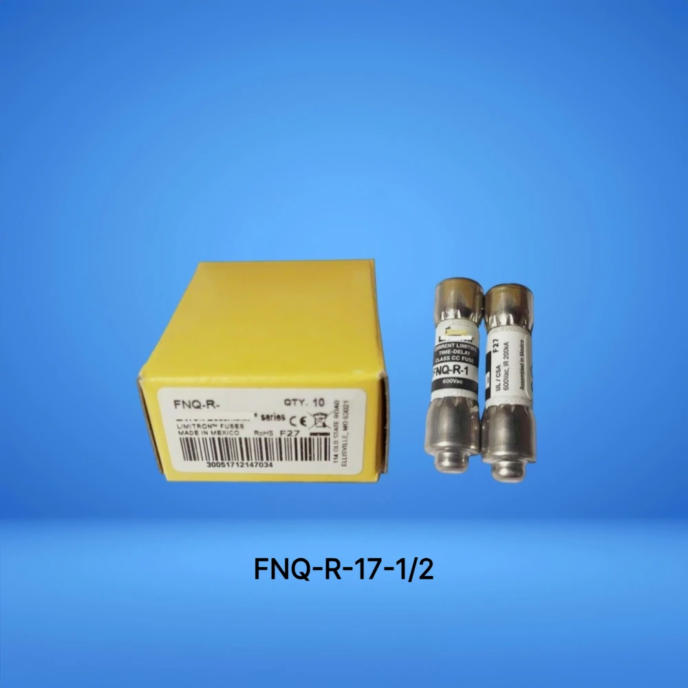 FNQ-R-17-1/2  Time Delay Class CC Fuse, 17.5A 600VAC OEM【10-Pack】
