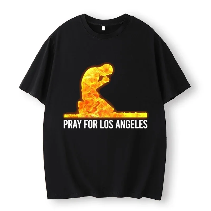 Pray for Los Angeles Oversized Shirt, California Strong, Firefighter Support, Forest Fire Awareness, Victims,Harajuku Top,Unisex