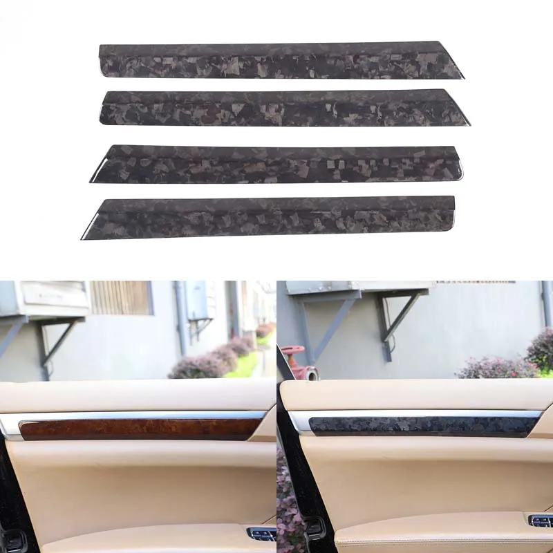 

For Porsche Cayenne 2011-2017 Interior Door Panel Trim Interior Door Decoration Board Interior Modification True Carbon Fiber
