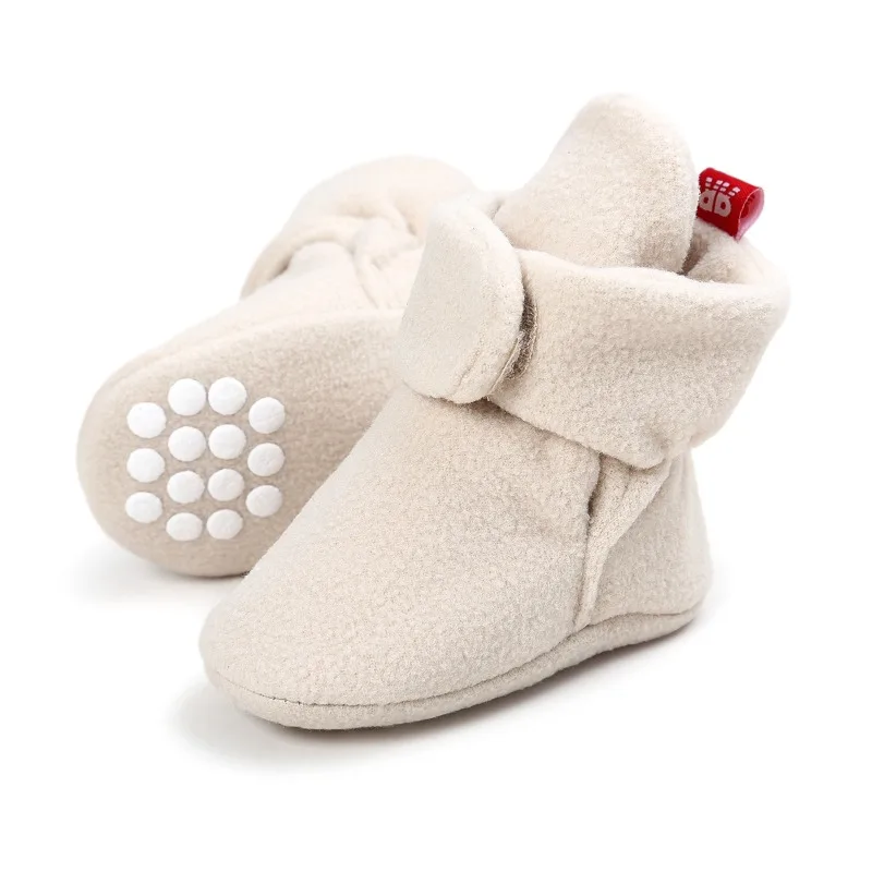 

Infant Toddler Baby First Walkers Winter Thick Warm Newborn Shoes For Girls Boys 0-12Month