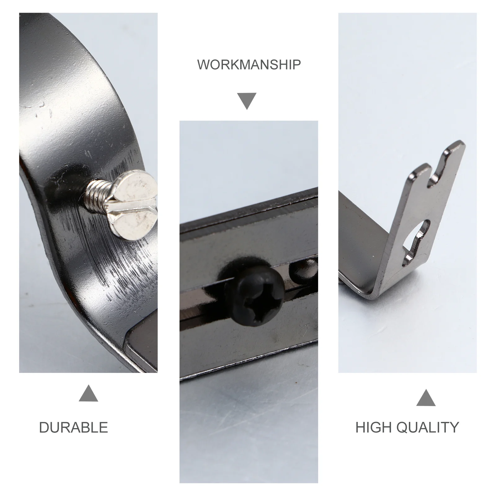 

2pcs Curtain Holders Iron Wall Mount Bracket For Window Shade Wardrobe Shower Rod Support Drapery Bracket Curtain Rod Supplies