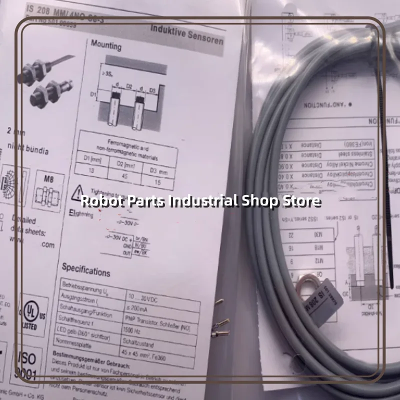 

2pcs New approach switch IS 208MM/4NO-4N0-S8.3 IS 208 MM-4NO-2N5