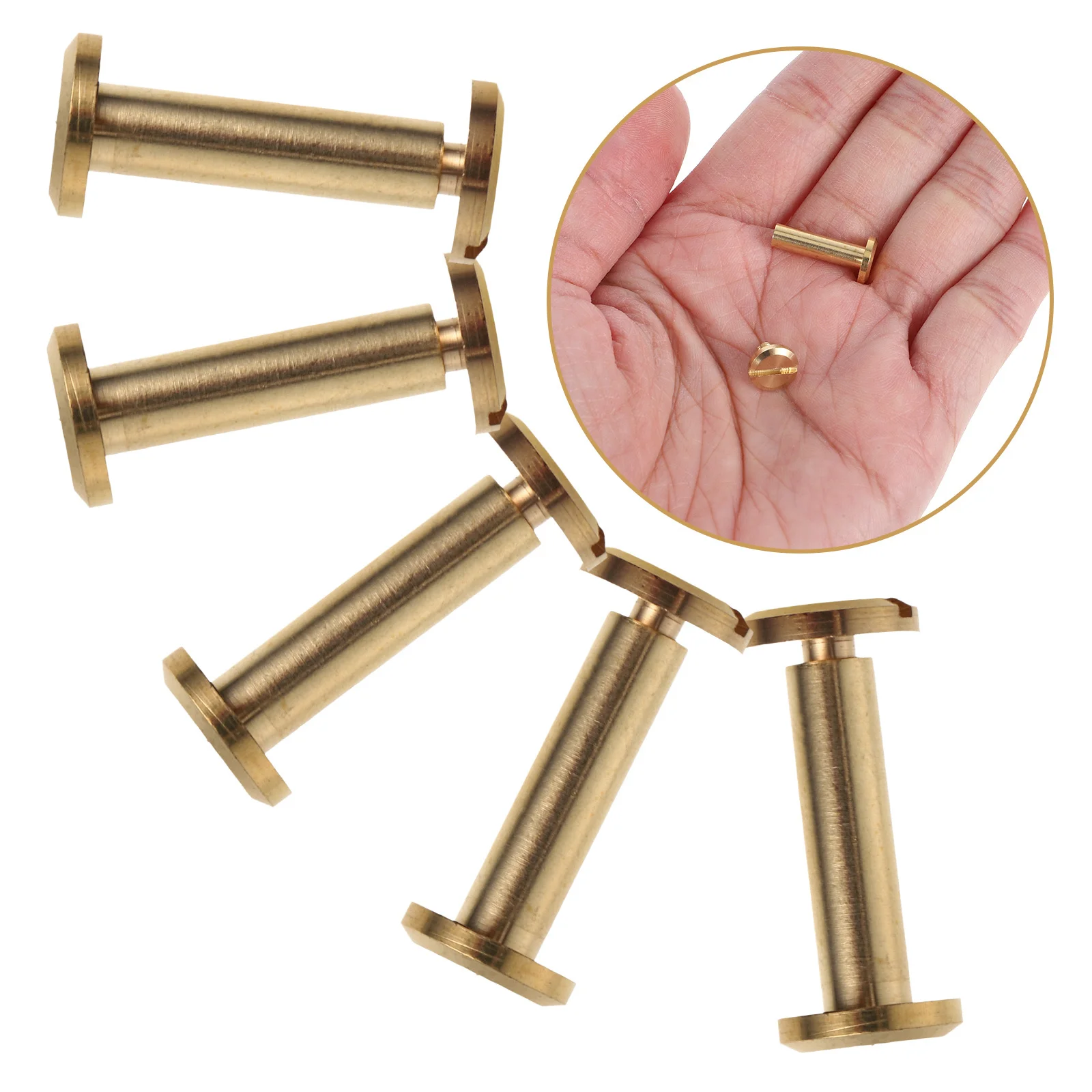 

10pcs Binding Screw Posts Copper Scrapbook Binder Screw Rivet For Photo Albums Book Binding Kit Saddles Extenders Post