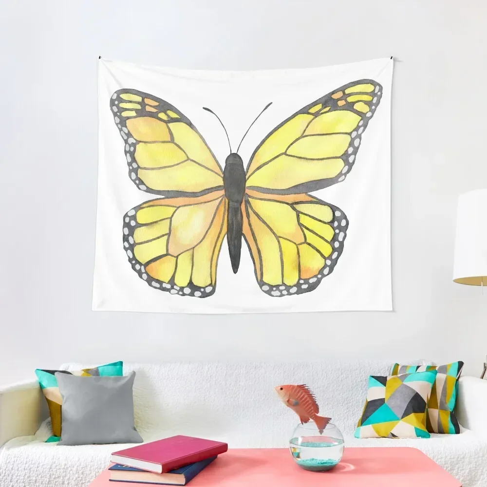 Yellow Butterfly Tapestry Decorative Wall Murals Room Decorations Aesthetics Room Decor Tapestry
