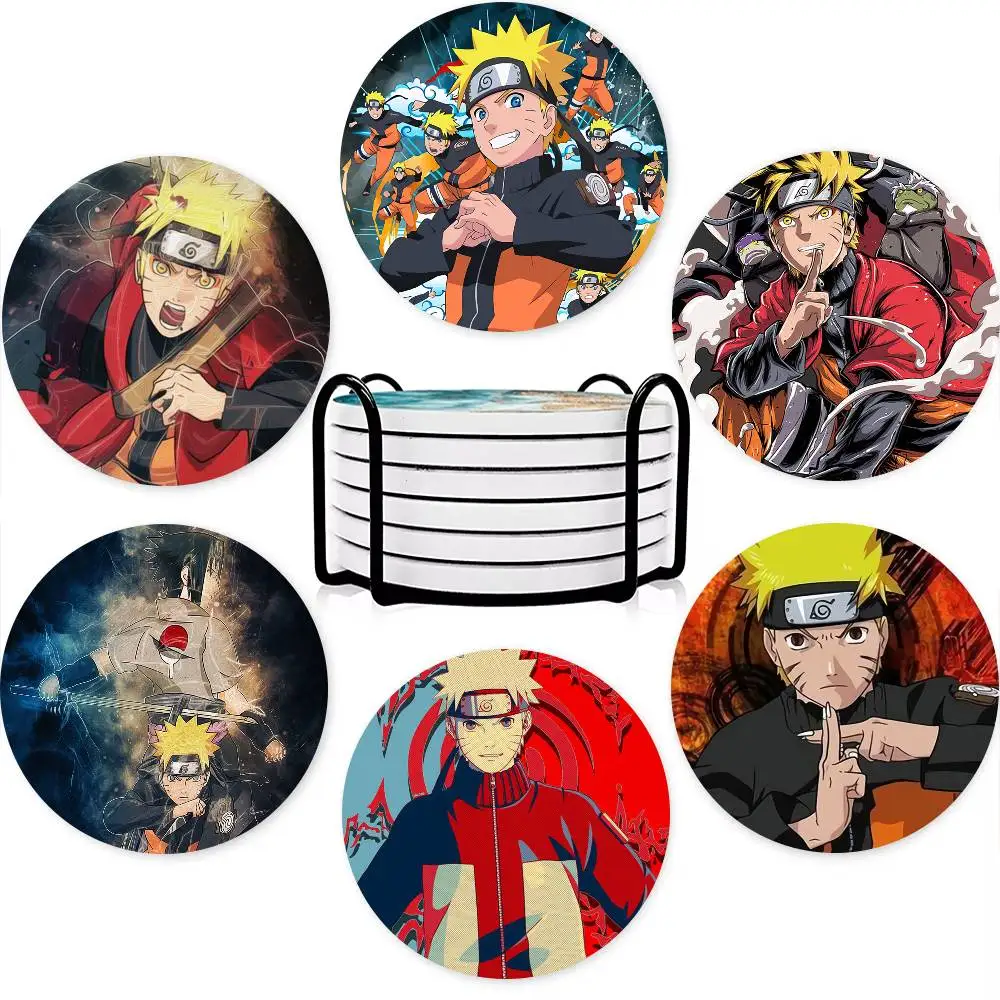 Anime U-Uzumaki Naruto Coaster Non-Slip Heat-Resistant Fun Dining Table Decoration Cafe Restaurant Gifts