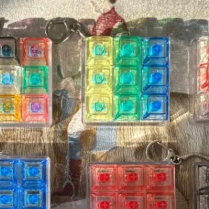 9 مفاتيح لوحة المفاتيح كيكابس المفاتيح تململ لعبة مكافحة القلق نقطة كيكابس حزب الإجهاد الإغاثة DIY بها بنفسك أغطية المفاتيح لعبة قبعات لوحة المفاتيح #1