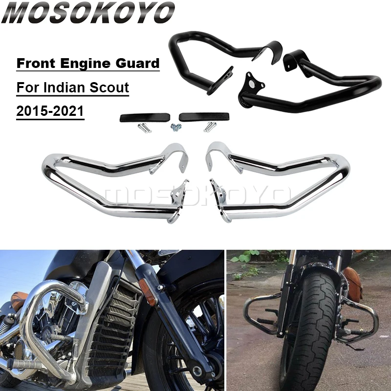 

Motorcycle Engine Guard Highway Crash Bar For Indian Scout 2015-21 Scout Bobber Sixty Twenty ABS 100th Anniversary Bumper Frame