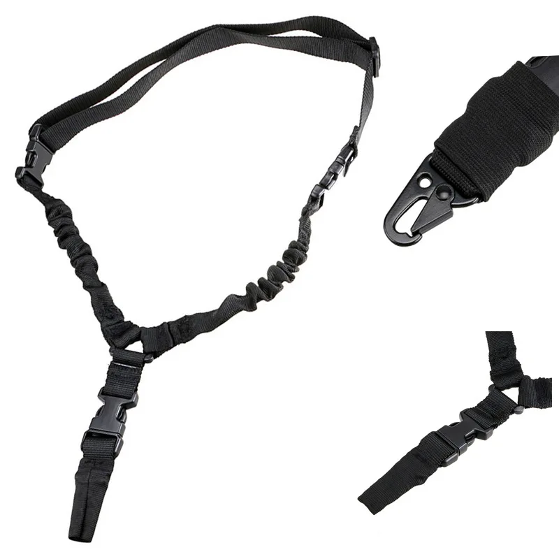 Outdoor Tactical Single Point Rifle Rope Military Sling Shoulder Strap Adjustable Shotgun Gun Strap Self Defense