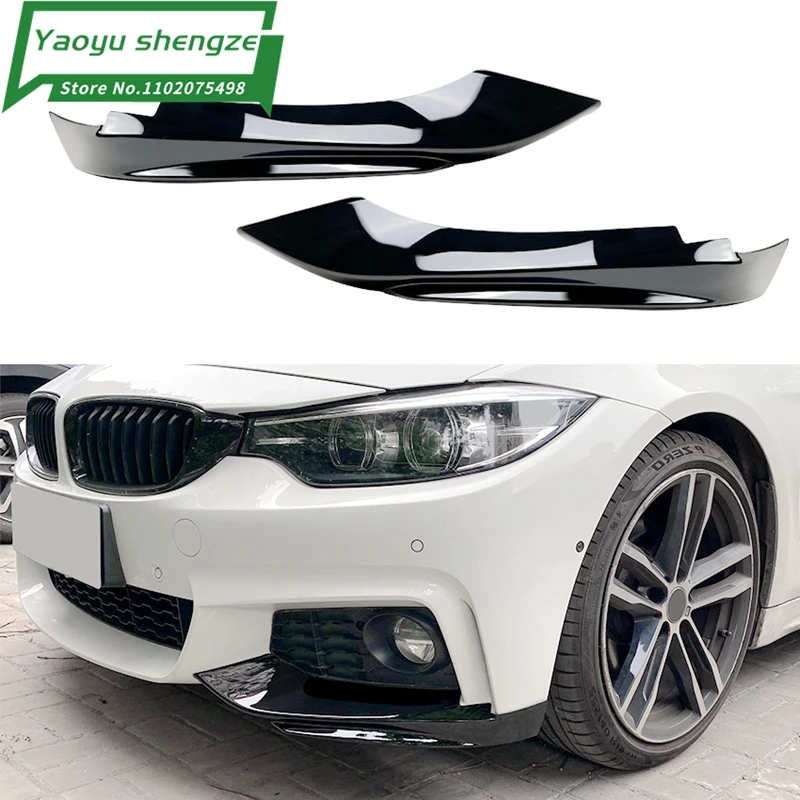 

Carbon Fiber Car Front Bumper Lip Splitter Winglets Flaps Apron For BMW 4 Series F32 F33 F36 2014-2017 Front Splitters