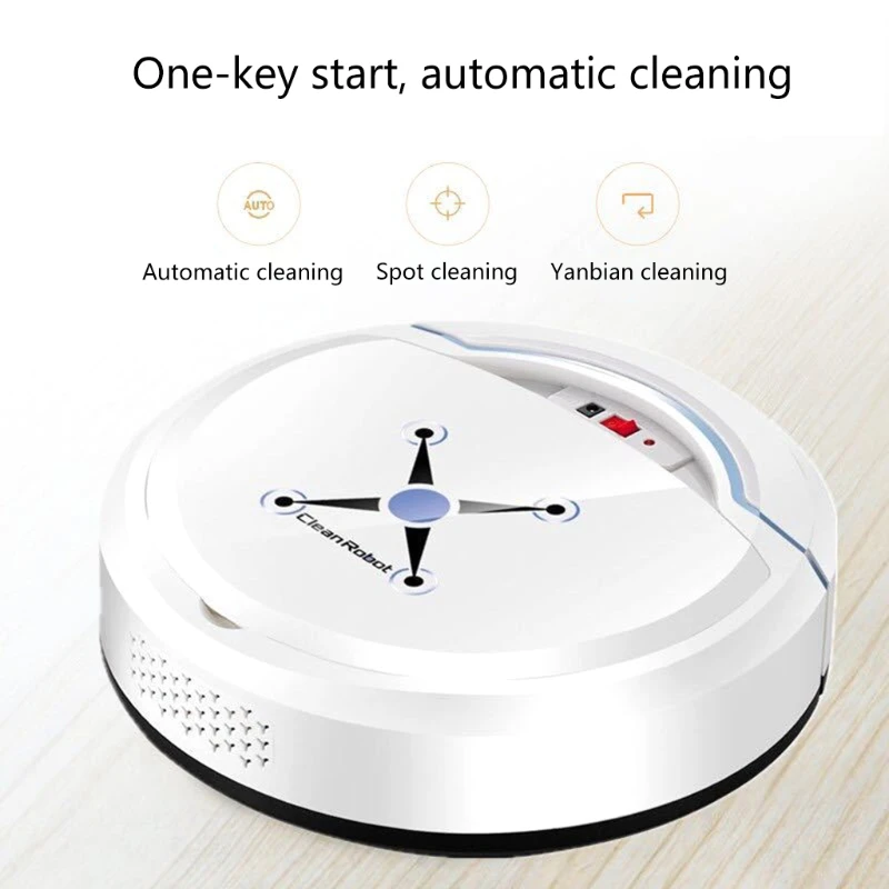 Aspirateur USB sans fil 3 en 1, Rechargeable, avec boîte à poussière scellée, commande à bouton, faible bruit, pour toutes