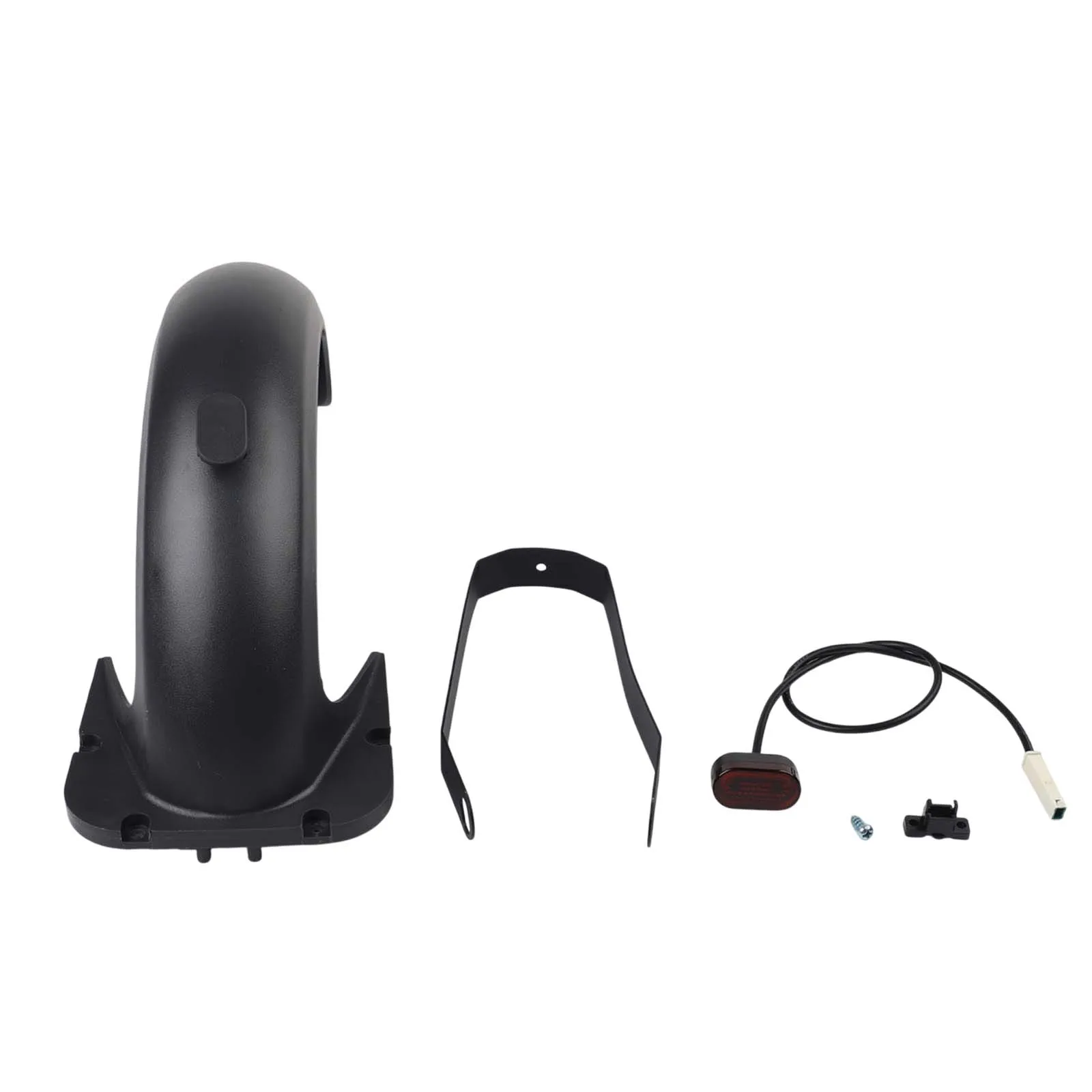 لـ Ninebot Max G30 طقم واقي الطين الخلفي المتوافق مع دعامة الضوء الخلفي تصميم مقاوم للماء والغبار لركوب الليل الآمن #5