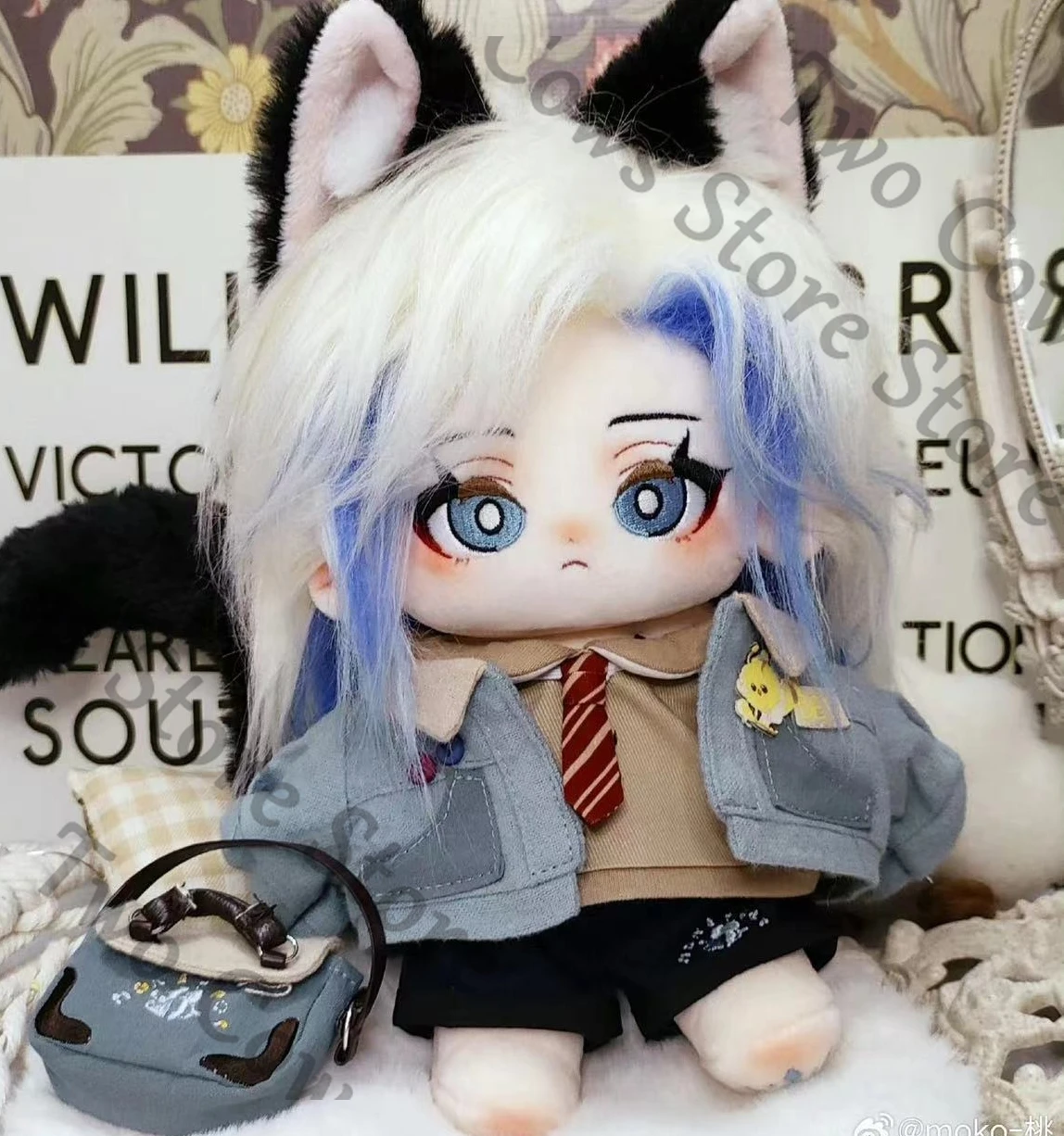 

Anime BLUE LOCK Michael Kaiser Cosplay 20cm Handsome Plush Cotton Doll Cartoon Maumet Puppet Toys Naked Baby Have Ear Tail Gift