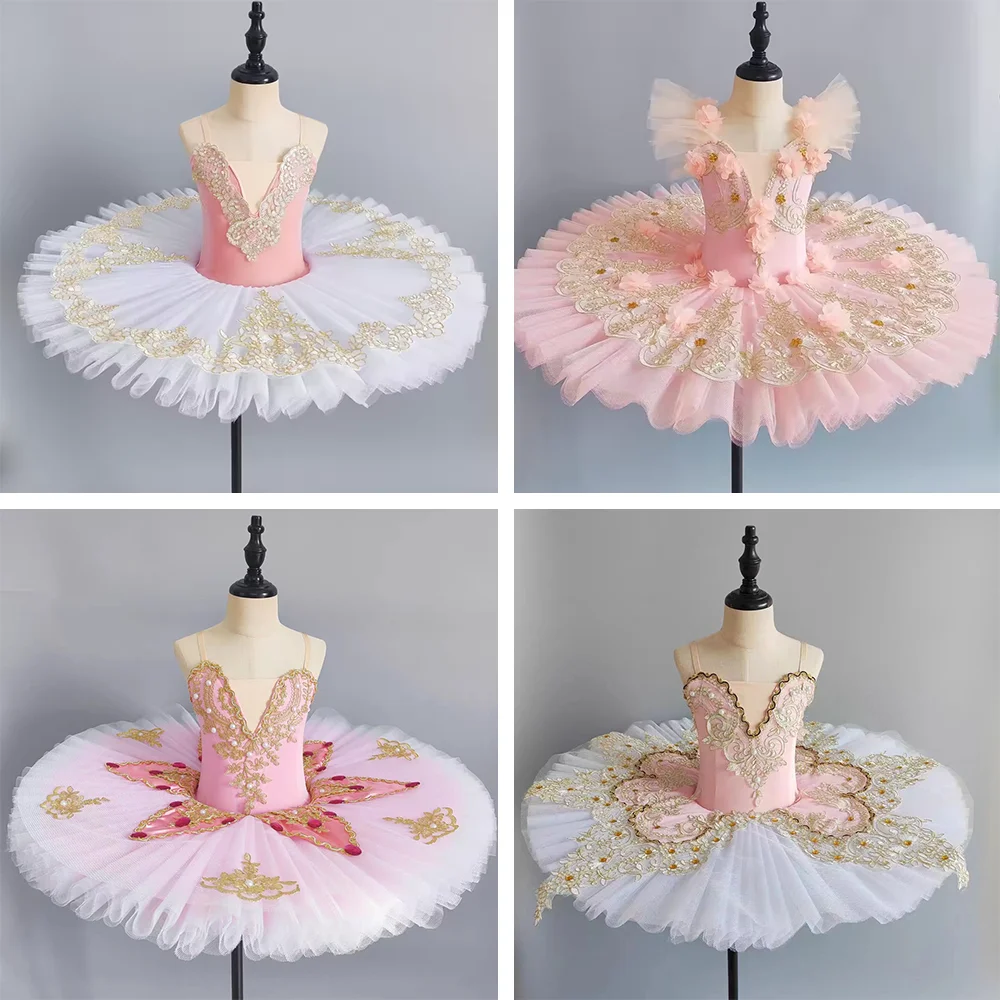 

Girls Ballet Tutu Dress Kids Princess Stage Performance Leotard Professional Children Dance Wear & Party Costume