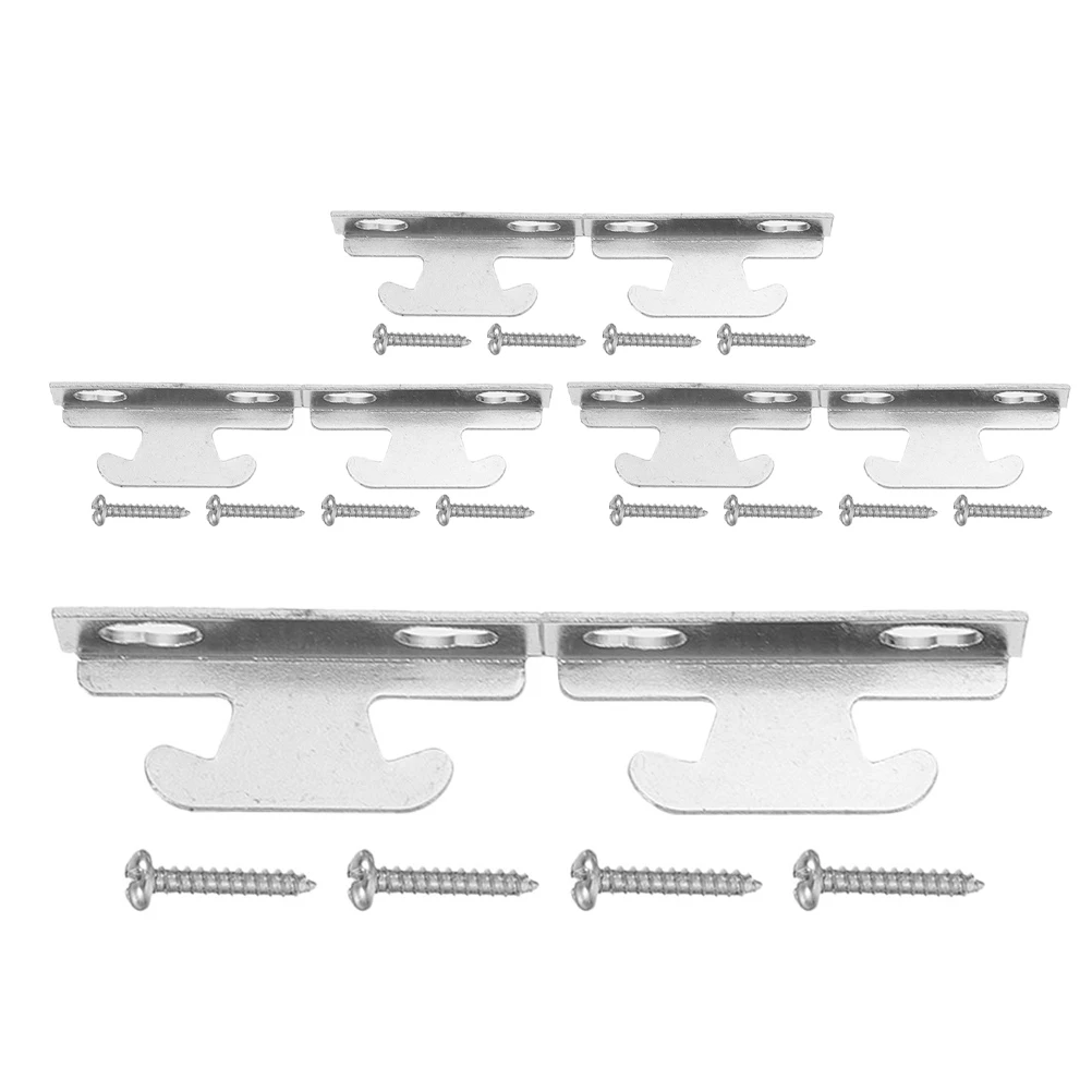 

1Set Curtain Rod Brackets Metal Wall Mount Strong Load Bearing Bracket for Smooth Curtain Hang Home Decor Accessories Pole