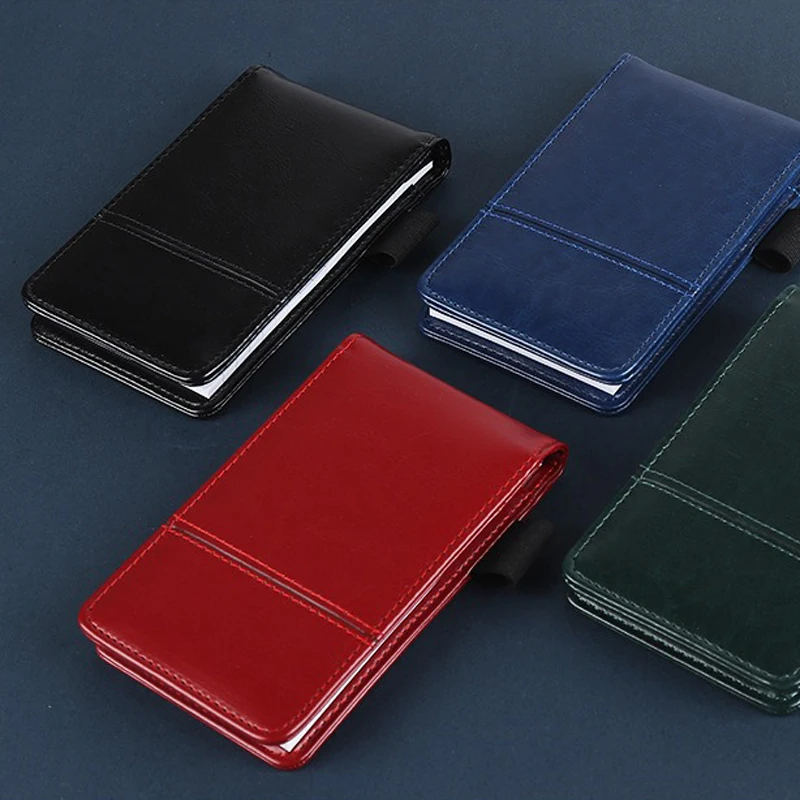 Business Office Notebook with Calculator Portable PU Leather A7 Multifunctional Notebook