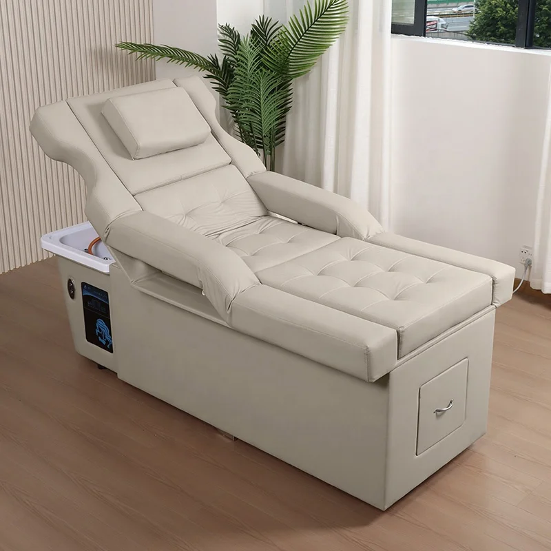 

Multi-function Electric Thai Massage Table Salon Center Water Circulation Head Spa Bed Shampoo Chair and Foot Massage