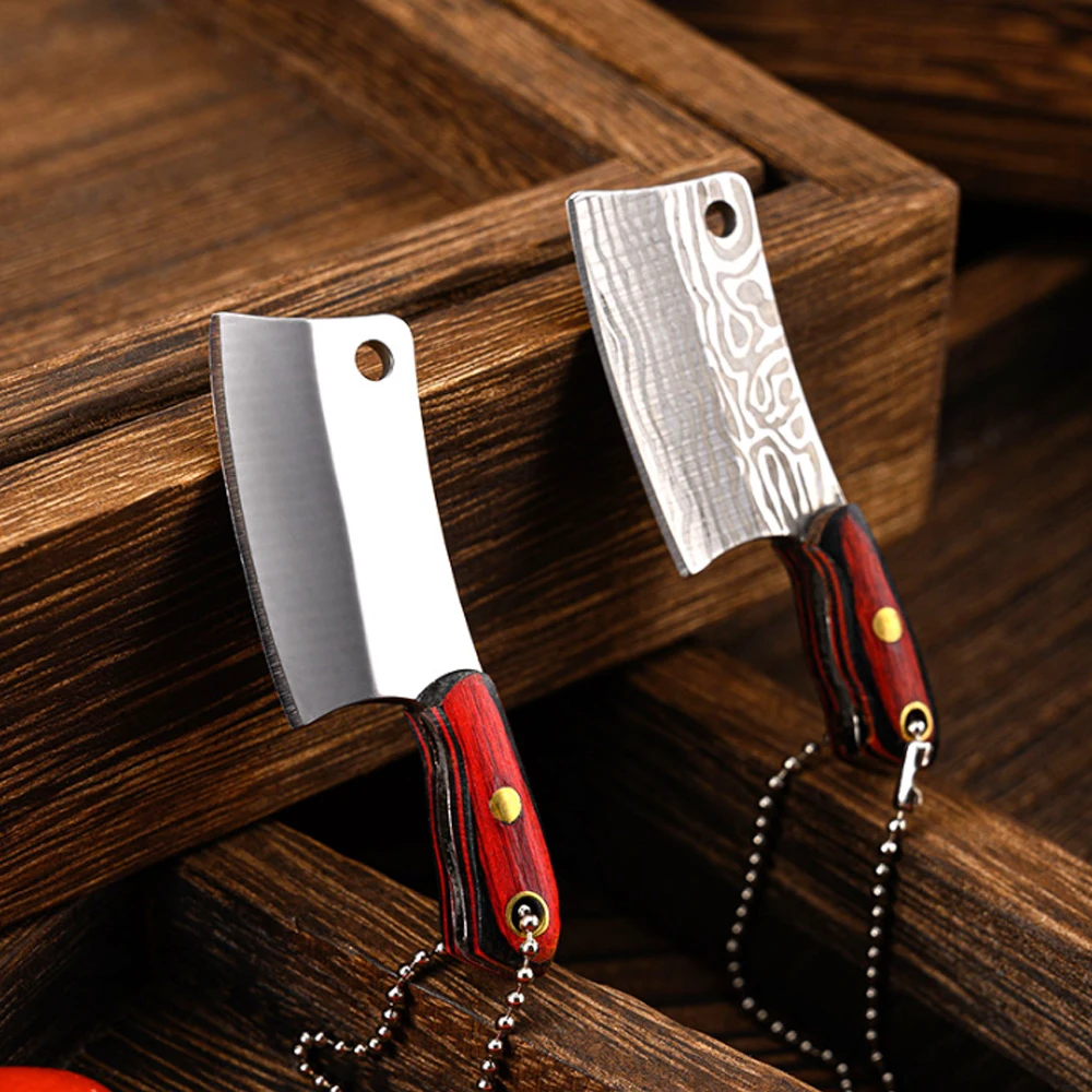 Mini Knife Keychain Pocket Knife Outdoor Camping Tactical Survival Portable Knife Peeler Fixed Blade Multi EDC Tool