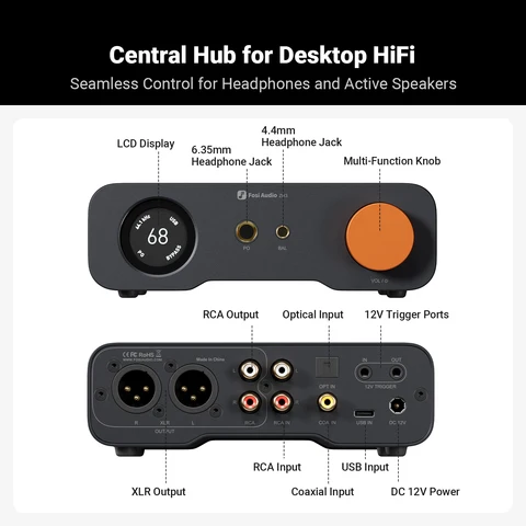 Fosi Audio ZH3 ЦАП и усилитель для наушников с высоким качеством звука — фото устройства