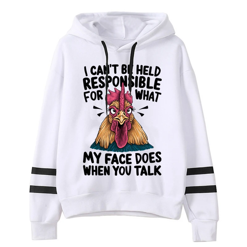 

I Can't Be Held Responsible for What Women Vintage Hooded Hoodies Long Sleeve Autumn Winter Streetwear Coat Y2K Aesthetic Hoodie